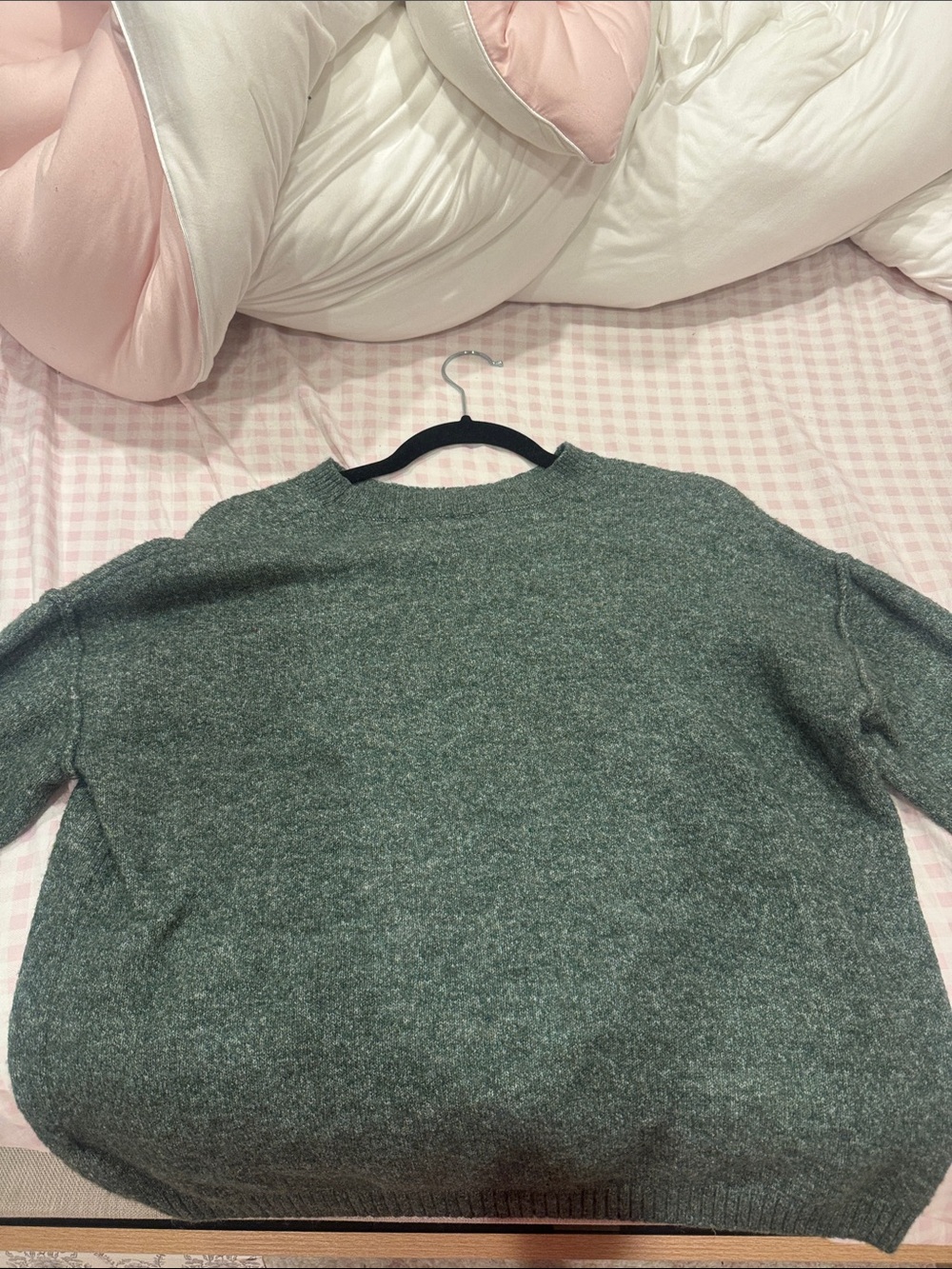 T.J.Maxx Heathered Forest Green Crewneck Sweater